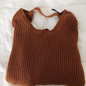 Burnt orange sweater!